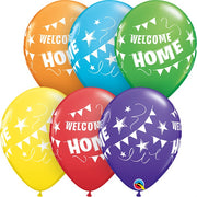 11 inch Welcome Home Balloons with Helium and Hi Float