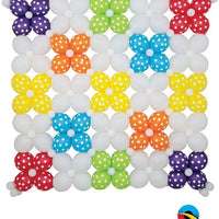 White and Polka Dots Balloon Wall
