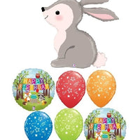 Woodland Critters Bunny Birthday Balloons Bouquet