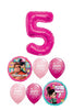 Wreck It Ralph Pick an Age Pink Number Birthday Balloons Bouquet