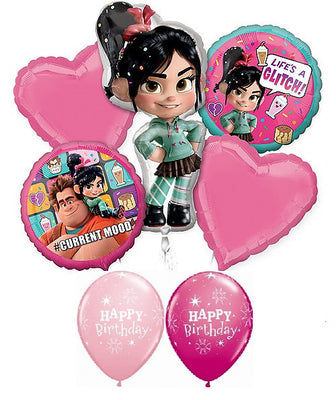 Wreck it Ralph Vanellope Hearts Birthday Balloons Bouquets