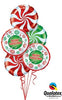 Christmas Peppermint Candy Red Green Balloon Bouquet