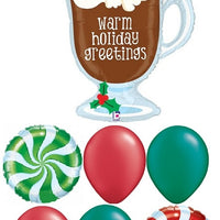 Christmas Hot Chocolate Mug Balloons Bouquet