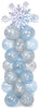 Snowflake Balloon Column