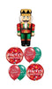 Christmas Nutcracker Balloon Bouquet with Helium and Weight