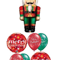 Christmas Nutcracker Balloon Bouquet with Helium and Weight