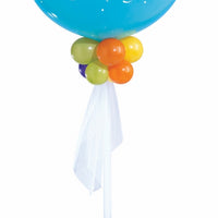 36 inch Birthday Sparkle Robin Egg  Blue Balloon Bouquet