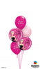 Elegant Lady Birthday Pink Balloons Bouquet