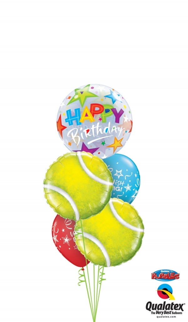 Tennis Ball Birthday Balloon Bouquet
