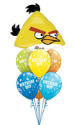 Angry Birds Yellow Bird Birthday Boy Balloon Bouquet