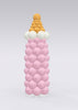 Baby Bottle Pink Balloon Column