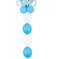 Baby Boy Links Balloons Stand Up