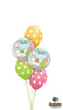 Hello Baby Llama Balloon Bouquet with Helium and Weight