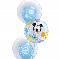 Baby Mickey Mouse Bubble Balloons Bouquet