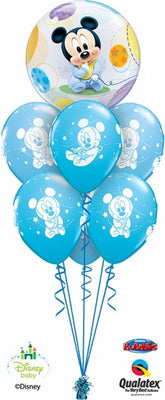 Baby Mickey Mouse Bubbles Balloon Bouquet