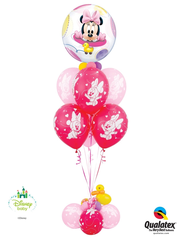 Baby Minnie Mouse Deluxe Balloons Bouquet