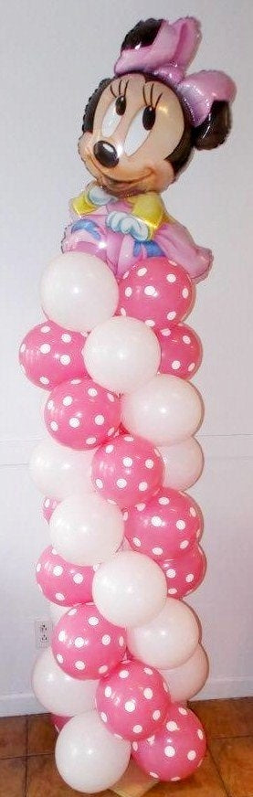 Baby Minnie Mouse Balloon Column