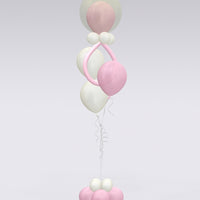 Baby Pacifier Pink Balloon Bouquet Stand Up