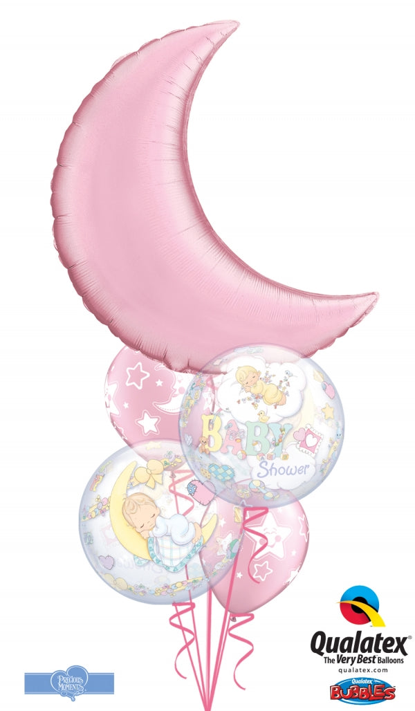 Baby Shower Precious Moments Moon Bubble Balloons Bouquet