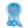 Baby Boy Blue Holographic Balloon Centerpiece