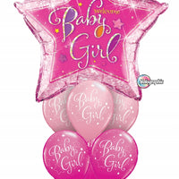 Baby Girl Pink Star Balloon Bouquet