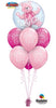 Baby Girl Pink Bear Double Bubble Balloon Bouquet 2