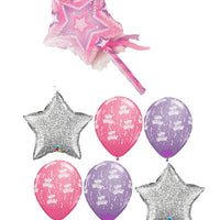 Ballerina Fairy Wand Birthday Balloon Bouquet