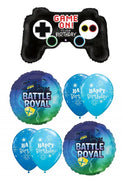 Battle Royal Controller Birthday Balloon Bouquet with Helium Weight