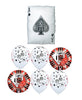 Casino Playing Card Ace Balloon Bouquet with Helium and Weight