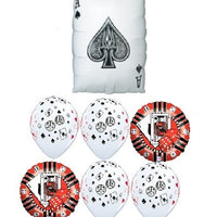 Casino Playing Card Ace Balloon Bouquet with Helium and Weight