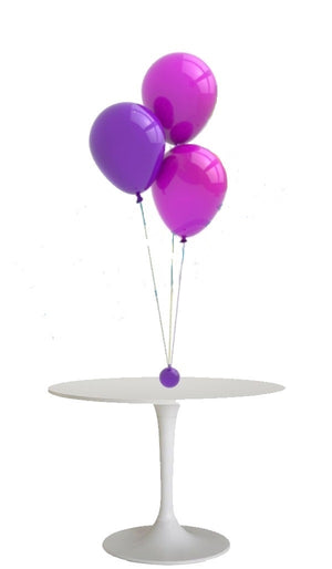 Centerpiece Balloon Bouquet of 3 with Helium and Weight