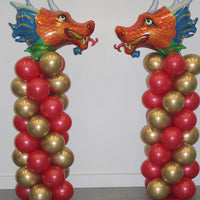 Chinese New Year Dragon Balloon Column