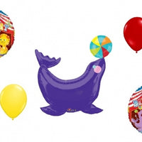 Circus Seal Birthday Balloon Bouquet