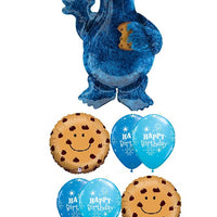 Sesame Street Cookie Monster Happy Birthday Balloons Bouquet