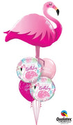 Pink Flamingo Happy Birthday Balloons Bouquet