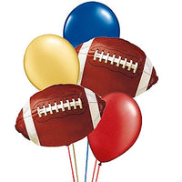 Football Balloon Bouquet with Helium and Weight