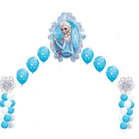 Frozen Elsa Pearl Balloon Arch Columns
