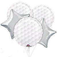 Golf Balls Stars Balloon Bouquet with Helium and Weight