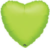 18 inch Lime Green Heart Foil Balloons