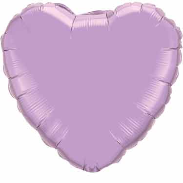 Jumbo Lavender Heart Shape Foil Balloon with Helium and Weight