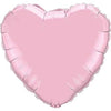 36 inch Jumbo Pink Heart Shape Foil Balloons with Helium and Weight