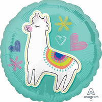 18 inch Llama Foil Balloons with Helium