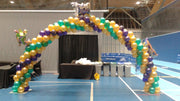 Mardi Gras Masks Balloon Arch