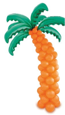 Orange Palm Tree Balloon Column