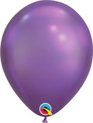 Qualatex 11 inch Chrome Purple Uninflated Latex Balloon
