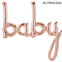 Script Rose Gold Baby (Air Filled Only)