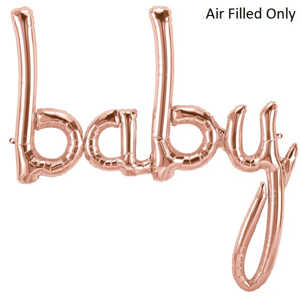 Script Rose Gold Baby (Air Filled Only)