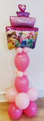 Disney Princess Birthday Cake Balloon Stand Up