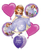 Sofia the First Birthday Balloons Bouquet