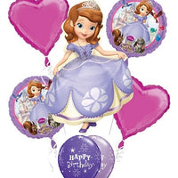 Sofia the First Birthday Balloons Bouquet